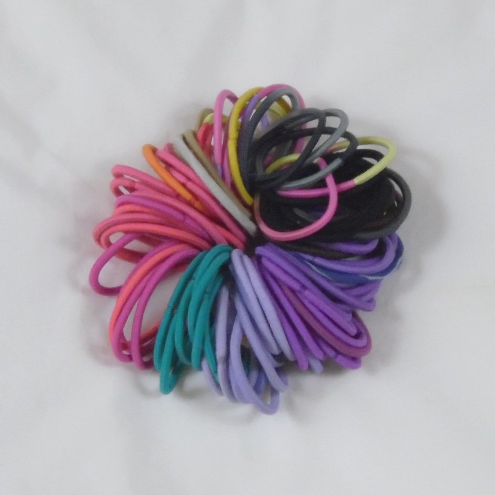 Assorted Unused Hairties Colorful Hair Elastic